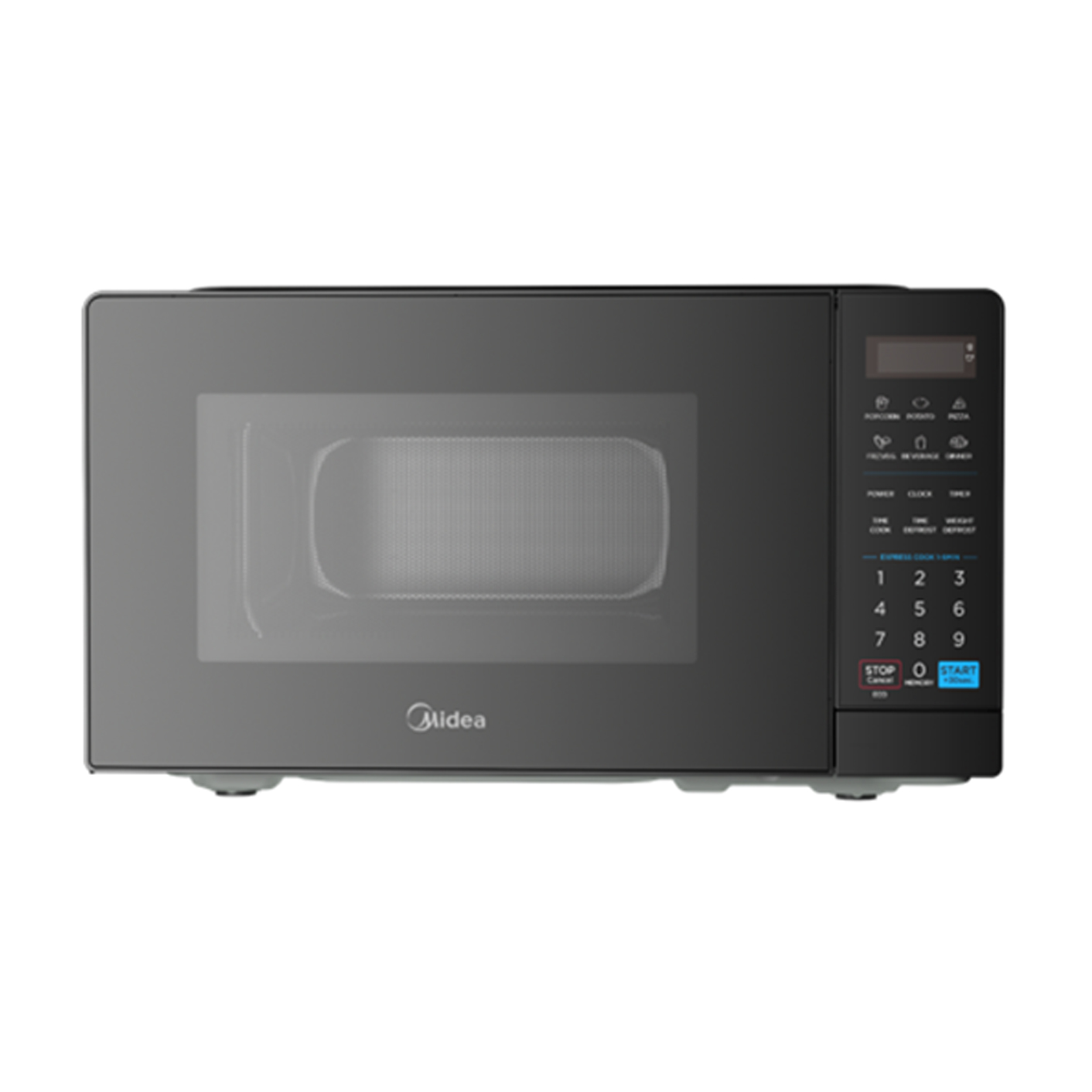Midea 20 Liter Solo Microwave Oven model EM7P012MZ front view - GharOne Nepal