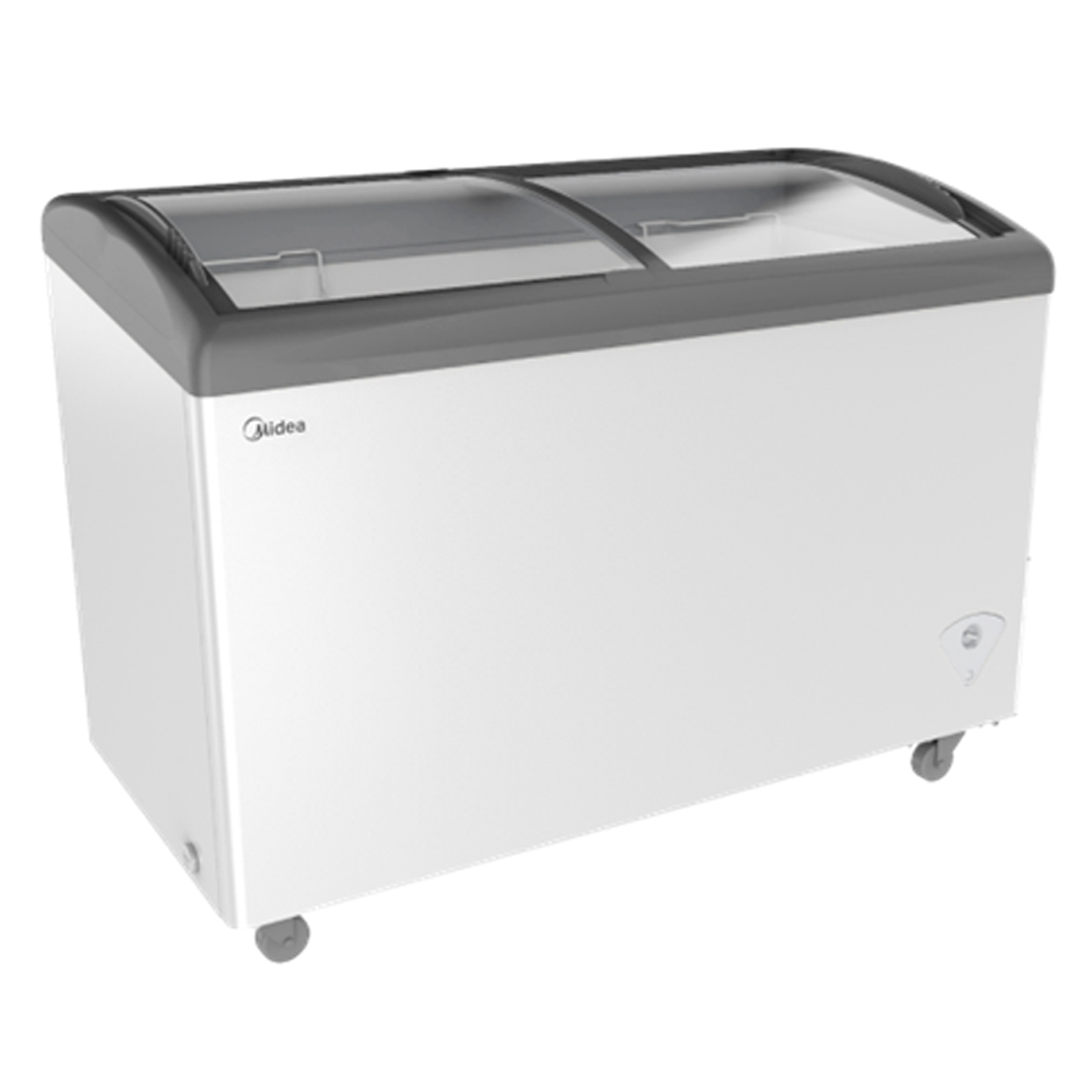 Midea 254 Liter Curved Glass Chest Freezer (MDRZ458FZG01Y) model MDRZ458FZG01Y front view - GharOne Nepal