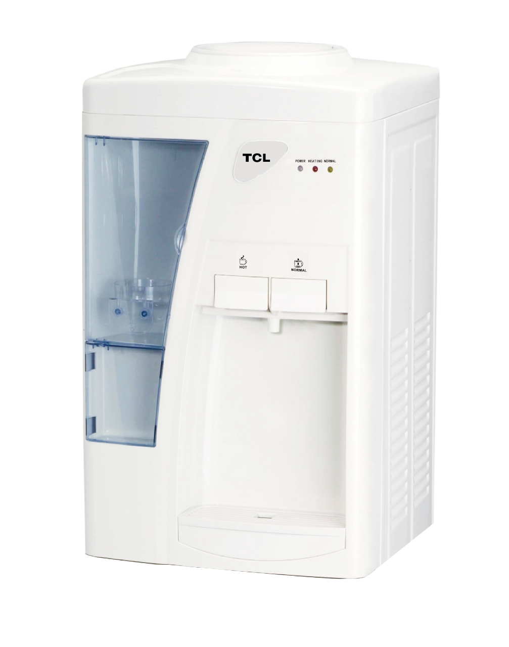 TCL 420 Watt Table Top Hot & Normal Water Dispenser model TY-TWR4 front view - GharOne Nepal