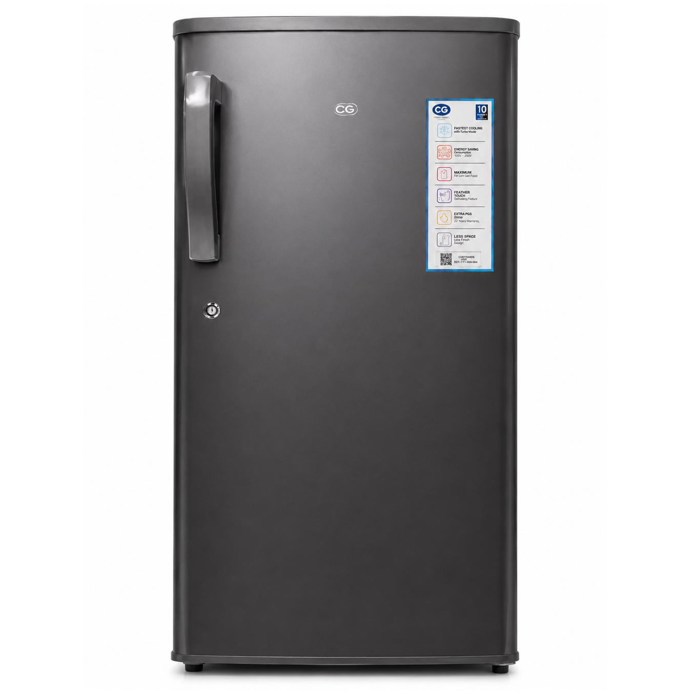 CG 180 Liter Single Door Refrigerator (CGS2003PS) model CGS2003PS front view - GharOne Nepal