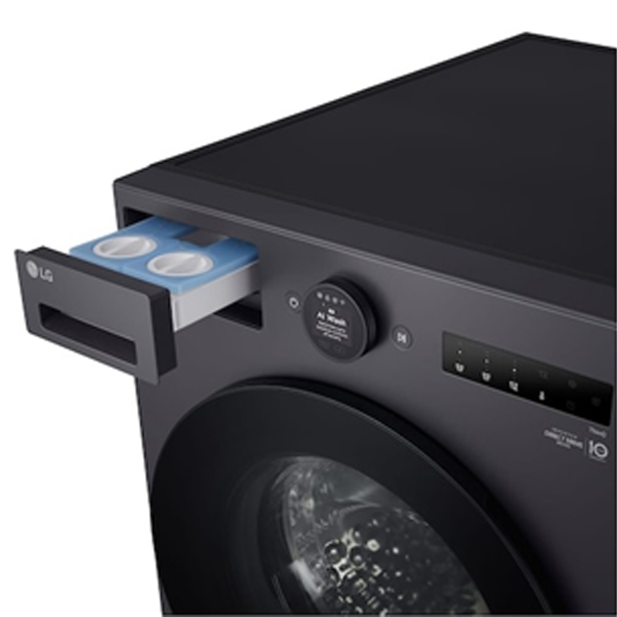 LG 20 Kg Washer & 10 Kg Dryer | AI Direct Drive 2.0 | AI Wash | Steam | ezDispense (F2520RNTGA.AEGQ) model F2520RNTGA.AEGQ front view - GharOne Nepal view 4