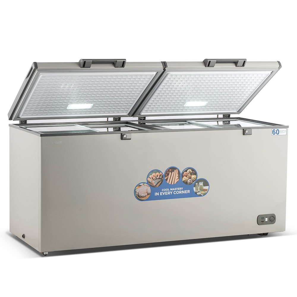 Sensei 580 Liter Hard Top Double Door Chest Freezer (SCF580HDA3C) model SCF580HDA3C front view - GharOne Nepal view 3
